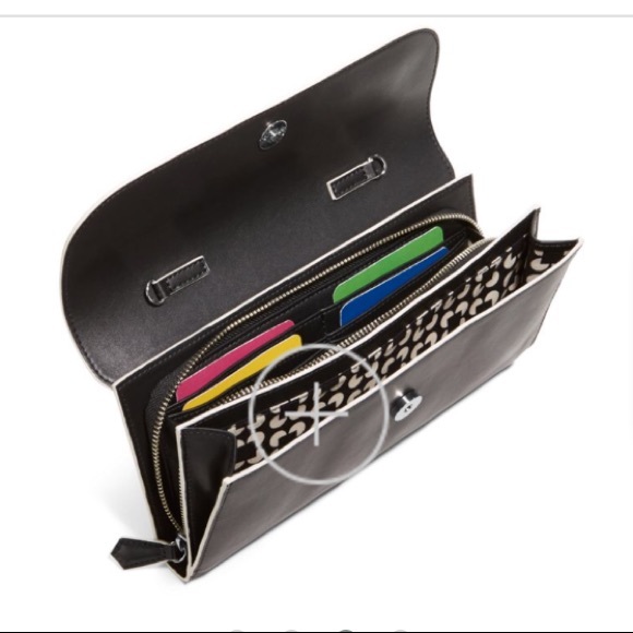 NWT Vera Bradley flap clutch in Northbrook black - Picture 7 of 7