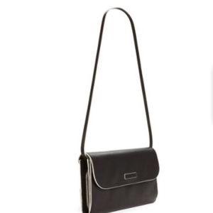 NWT Vera Bradley flap clutch in Northbrook black