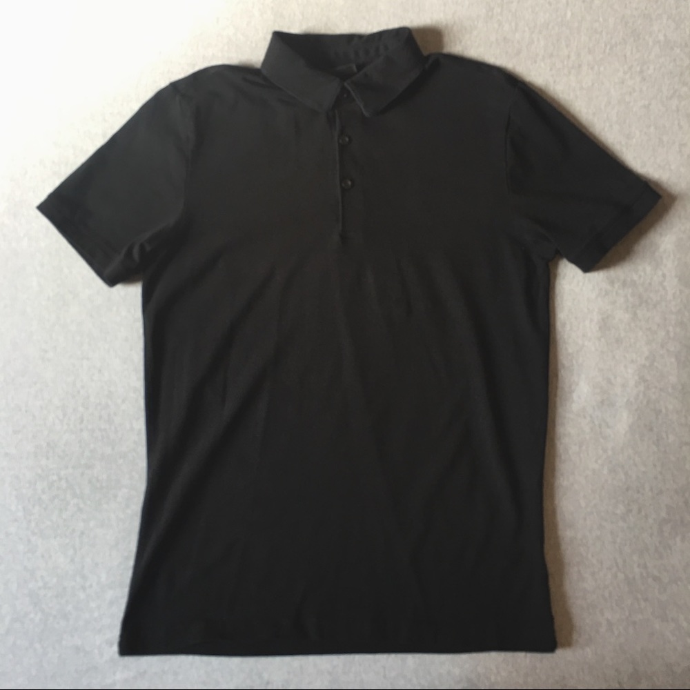 H&M • Black • Cotton Short-Sleeved Polo