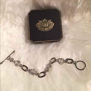 ✨Silver & Crystal Juicy Couture Toggle Bracelet
