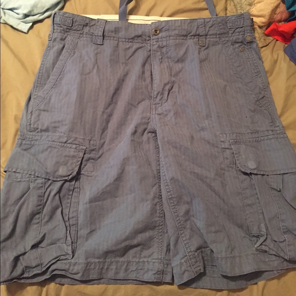 Blue polo shorts