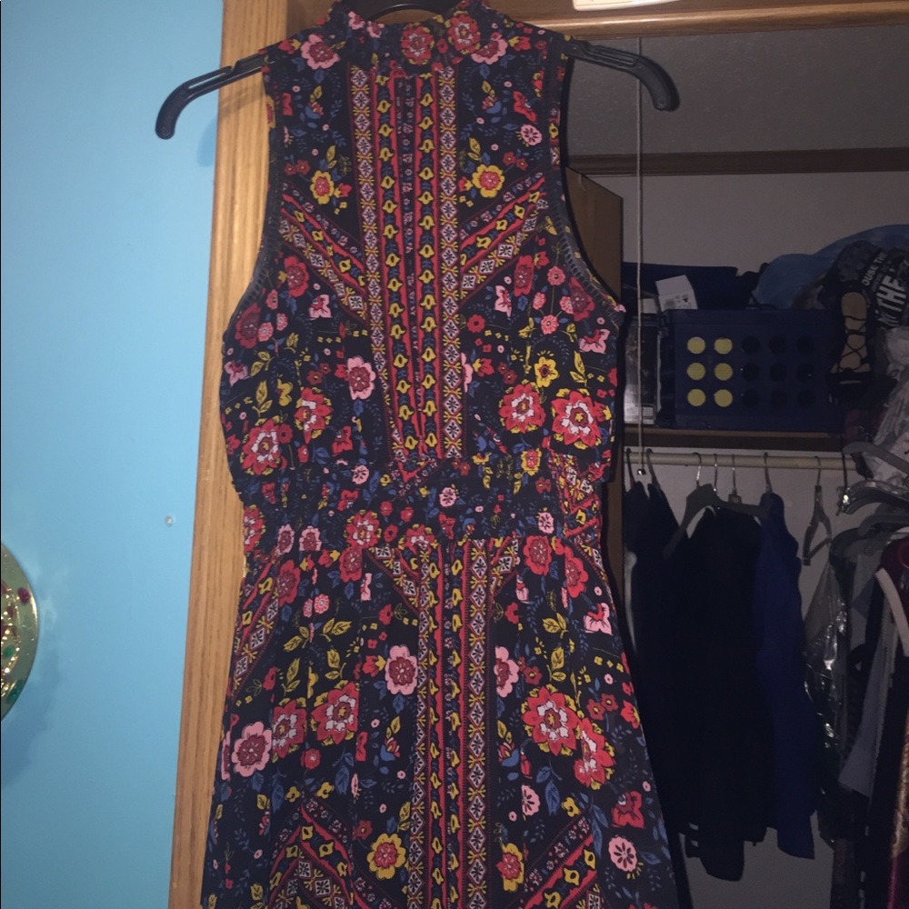 Fall print maxi dress