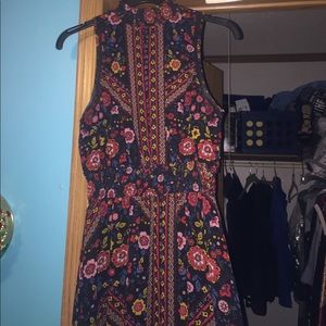 Fall print maxi dress