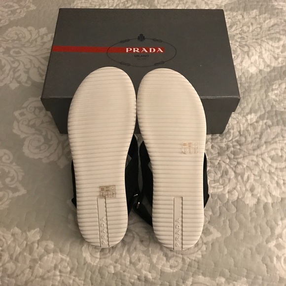 Prada"Gabardine"Slingback Thong;Size-40.5(10-10.5) - Picture 5 of 8