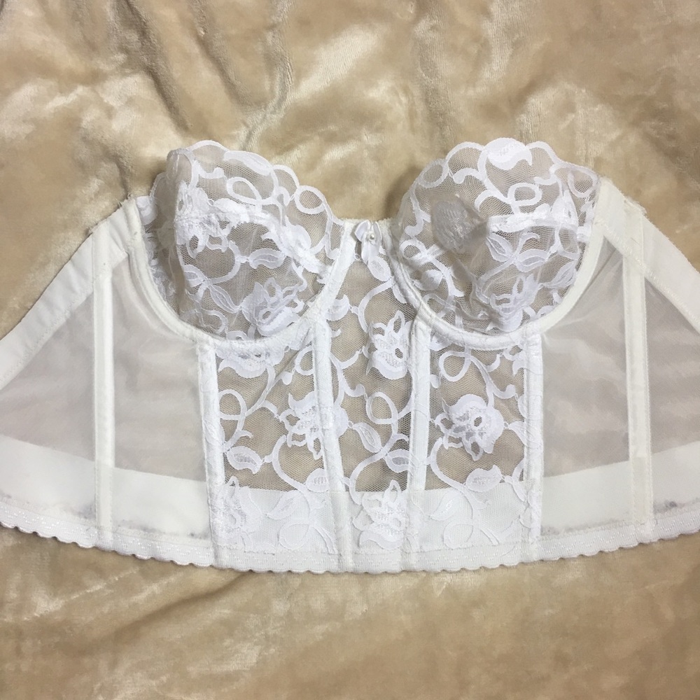 White vintage Victoria's Secret corset sz 36B - Picture 3 of 5