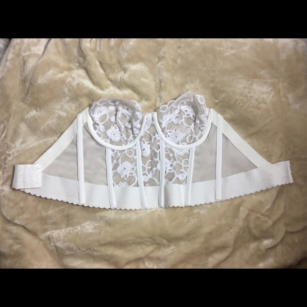 White vintage Victoria's Secret corset sz 36B - Picture 5 of 5
