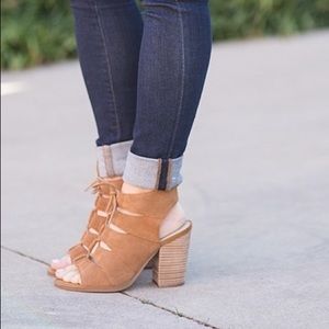 Hinge 'Drea' Lace Up Booties