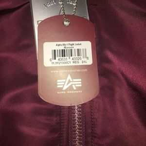 Maroon bomber jacket