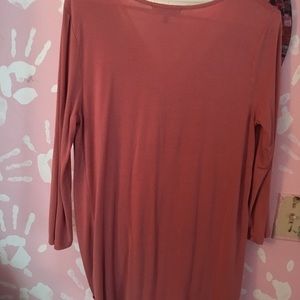 Long sleeve pink shirt