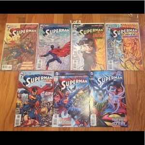 Lot of 7 Superman Comic Books