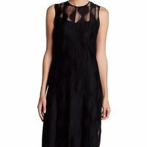 DKNY lace midi dress