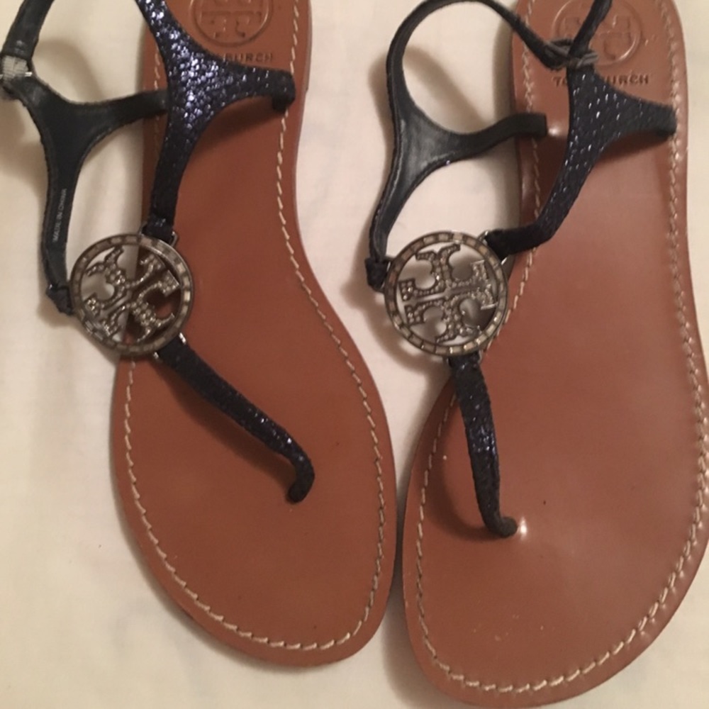 Tory burch crystal sandals