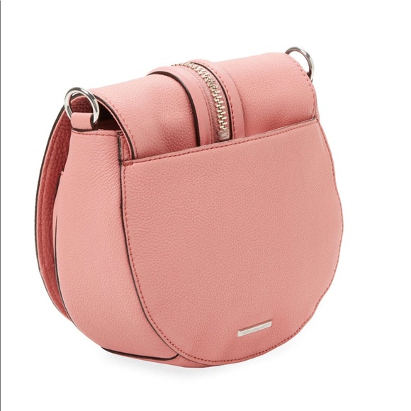 NWT rebecca minkoff mara saddle crossbody bag pink - Picture 4 of 5