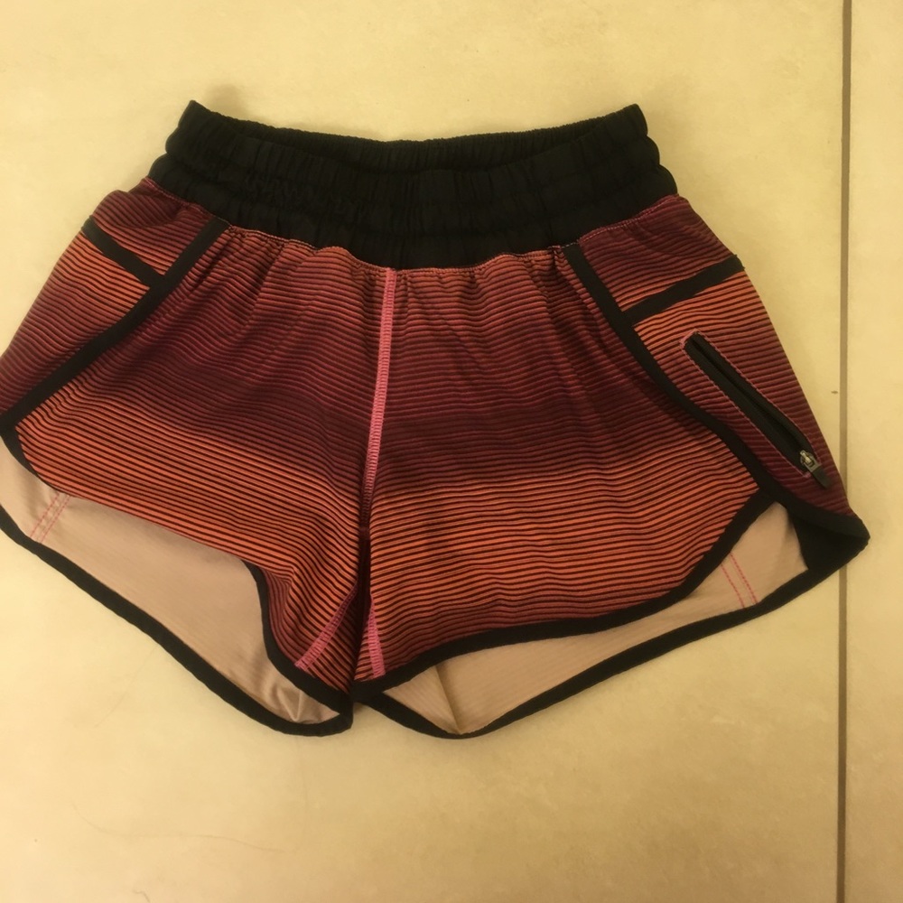 Lulu lemon striped running shorts