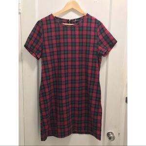 Plaid T-Shirt Dress