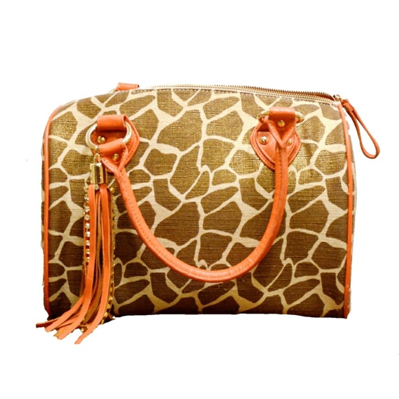 Charming Charlie Handbags - Womens Giraffe Print Bag By Charming Charlie