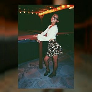 Cheetah Flirt Skirt & Blouse