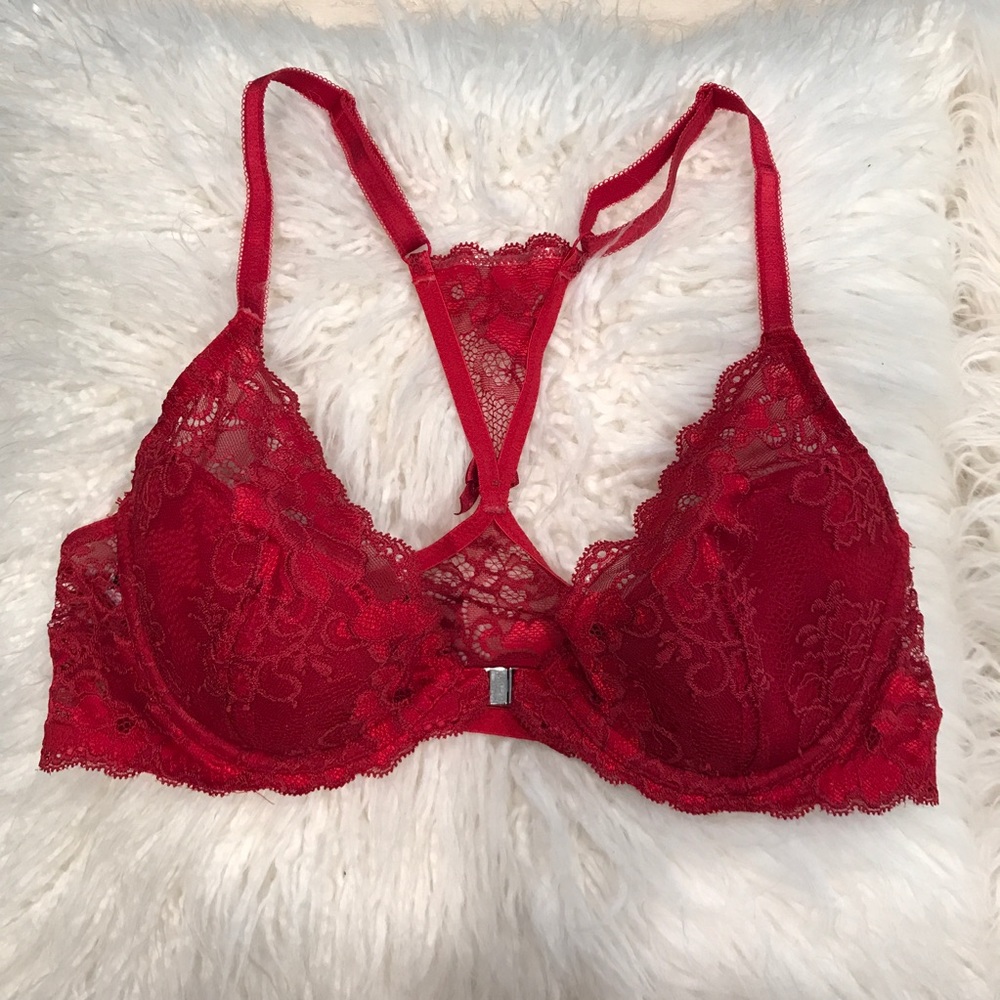 Red bralette from Adore Me