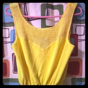 Catalina Vintage 60s yellow Terri cloth romper
