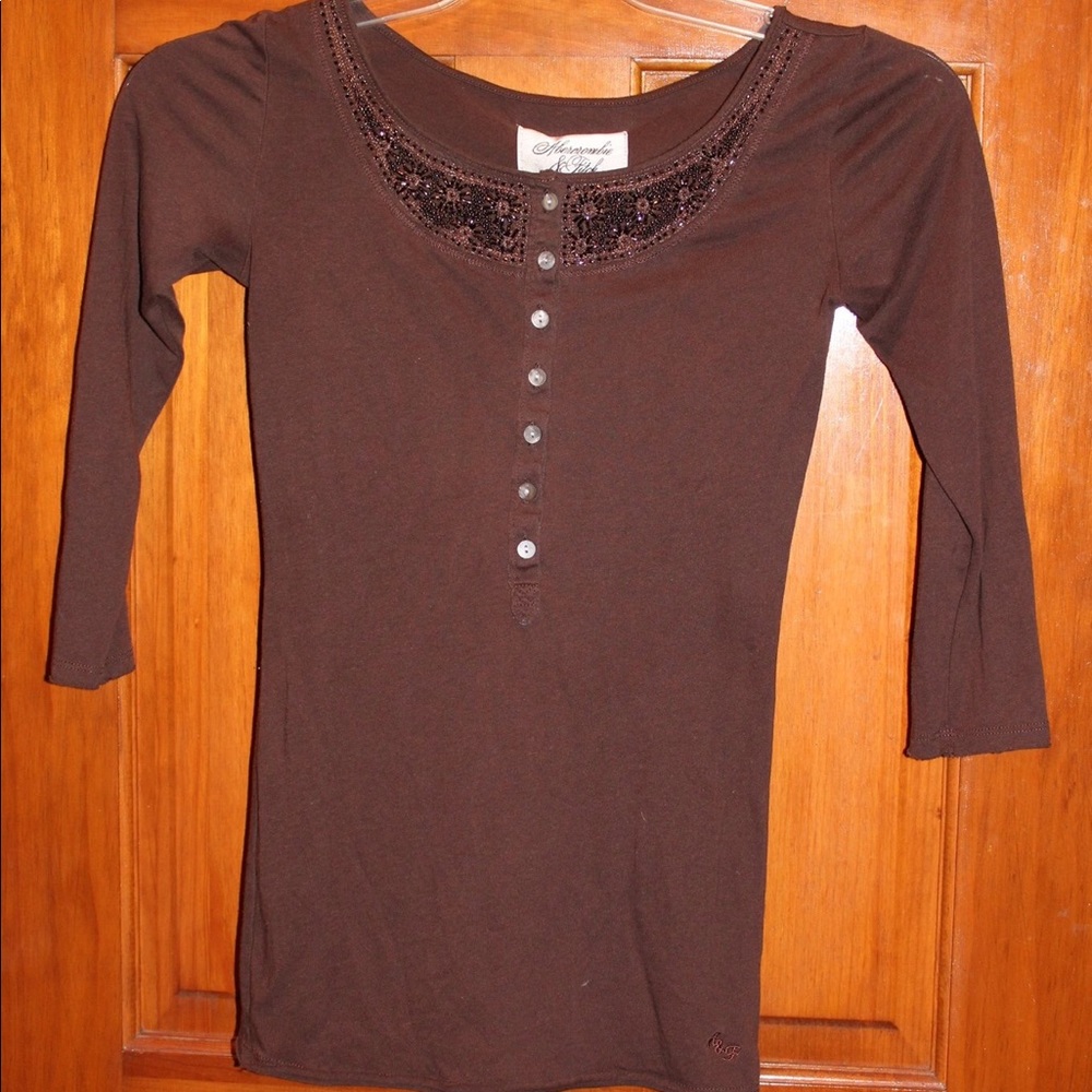 Abercrombie and Fitch Brown Top
