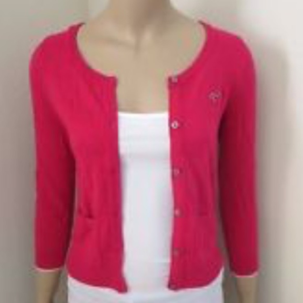 Hollister Pink Knit Cardigan