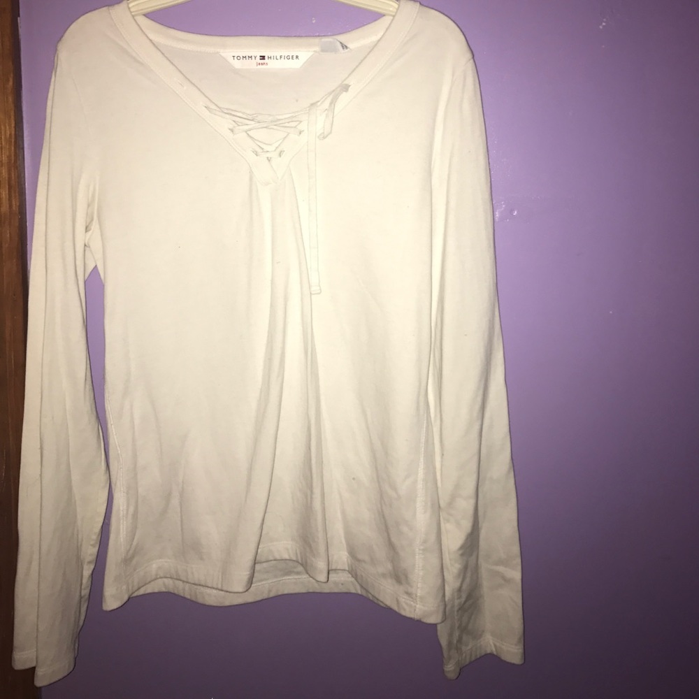 Long sleeve white shirt