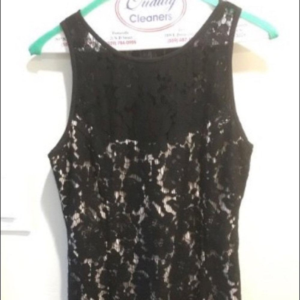 White House Black Market black lace dress size 6