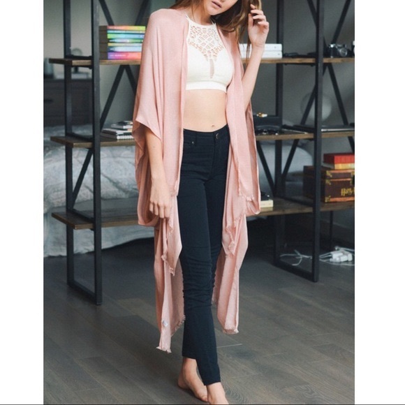 ALYSSA Cover up/Shawl - BURNT ORANGE - Picture 3 of 3