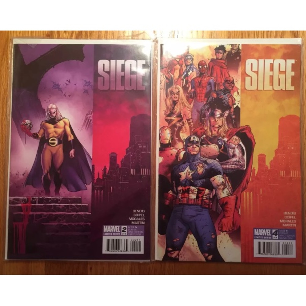 Lot of 2 MARVEL SEIGE Comics