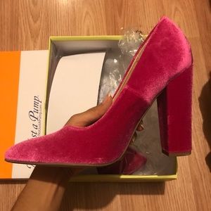 Suede Pink Pumps