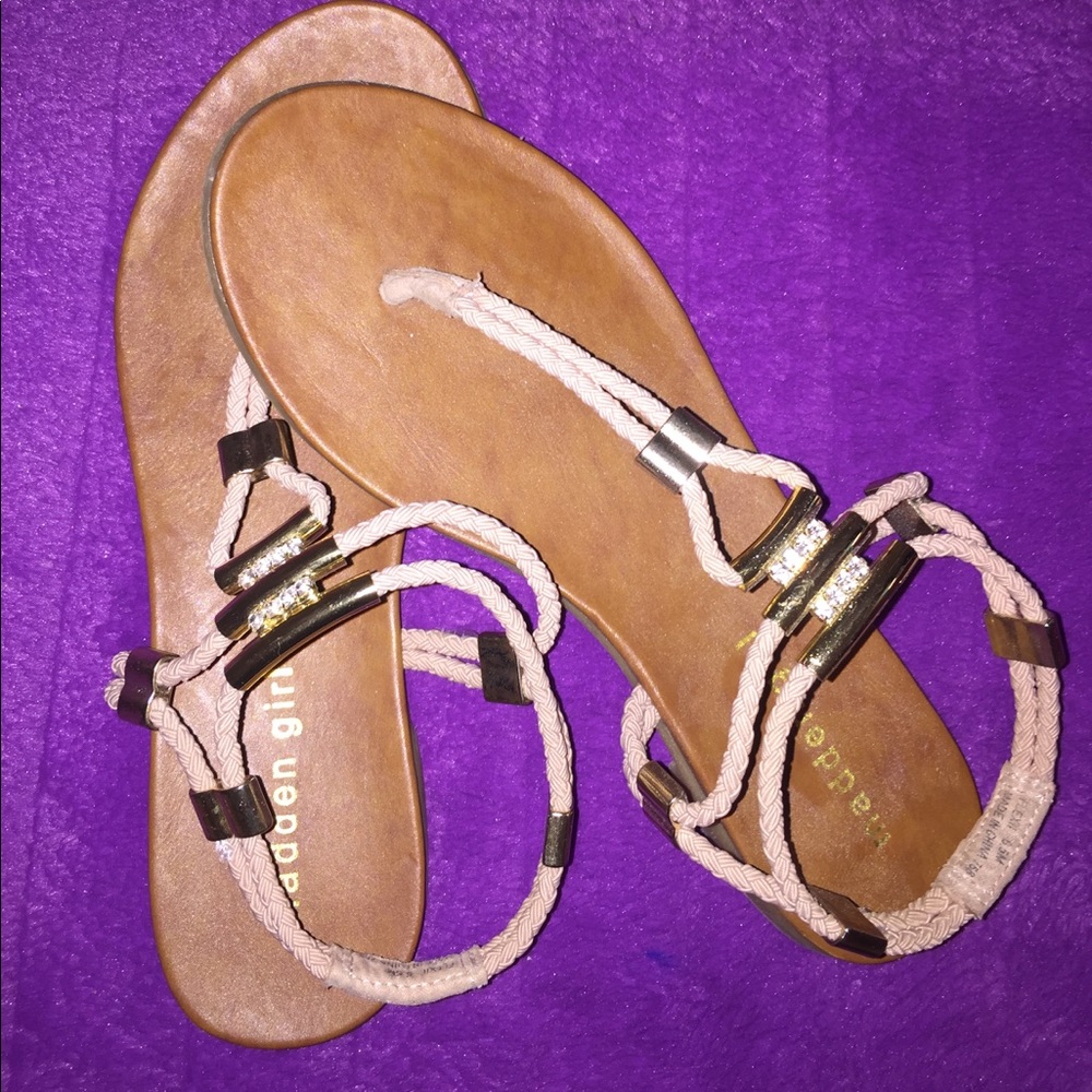 Pink and Gold Sandals