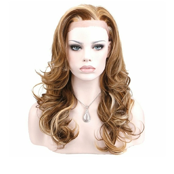 Light Blonde Brown Orange Beauty Wig main image 5