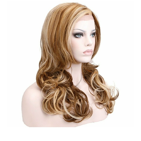 Light Blonde Brown Orange Beauty Wig main image 4