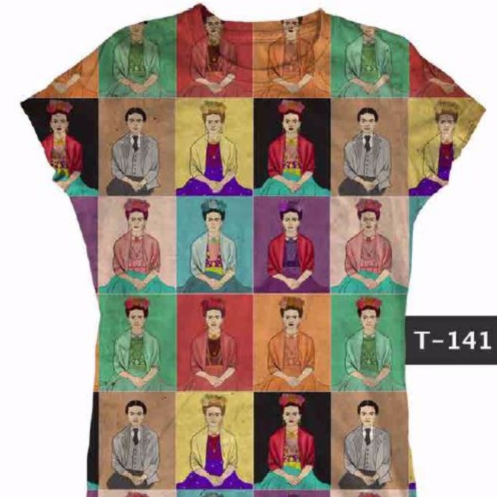 Frida Kahlo Portraits Printed T-Shirt