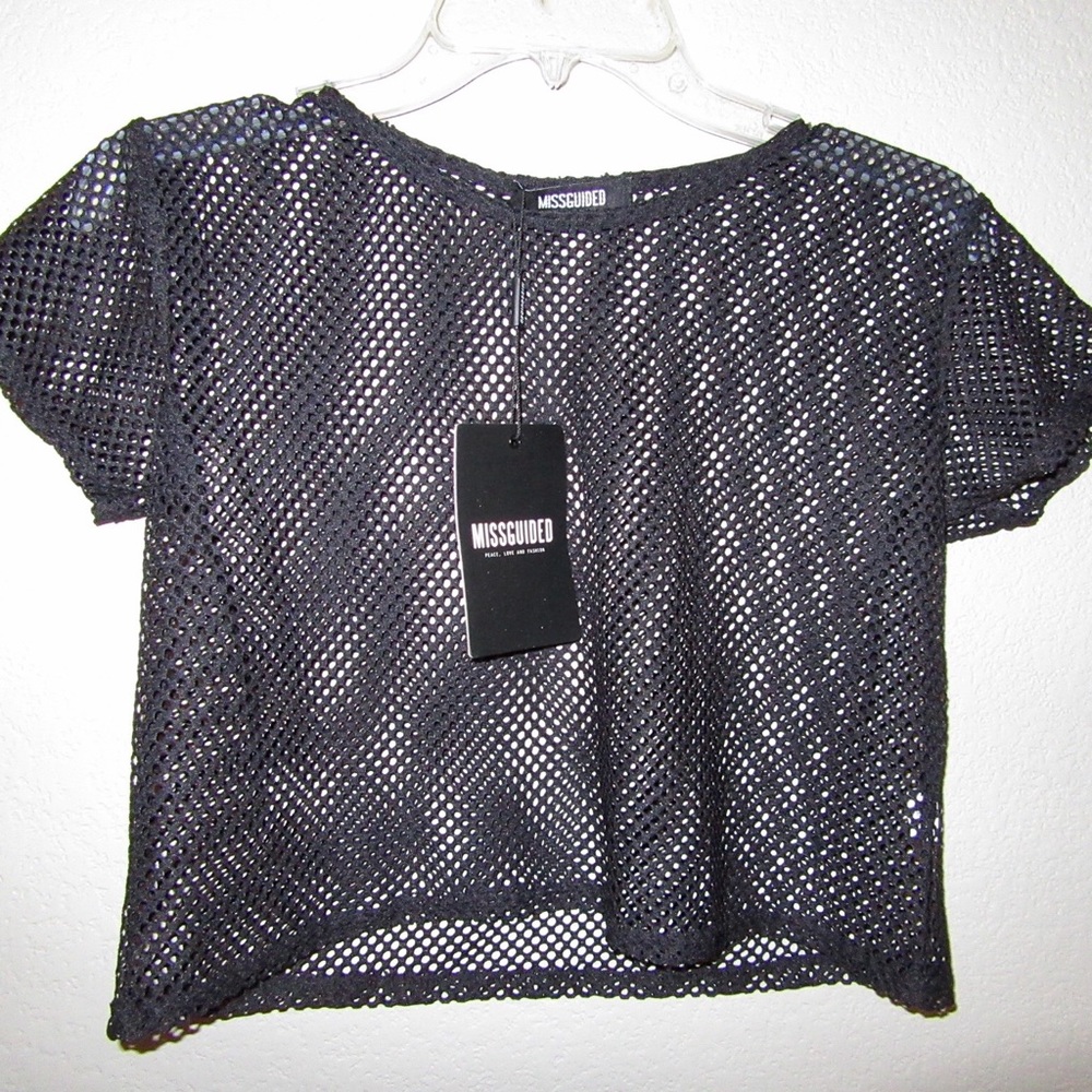 Missguided Mesh fish net top