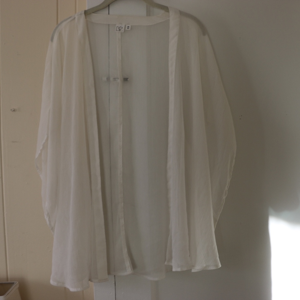 White Chiffon Kimono