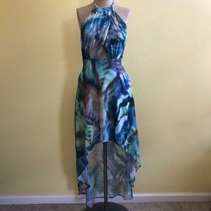 Halter Hi-Low Dress