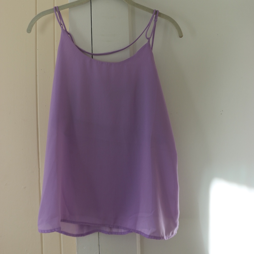 Lavender Chiffon Tank