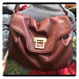Burgundy purse