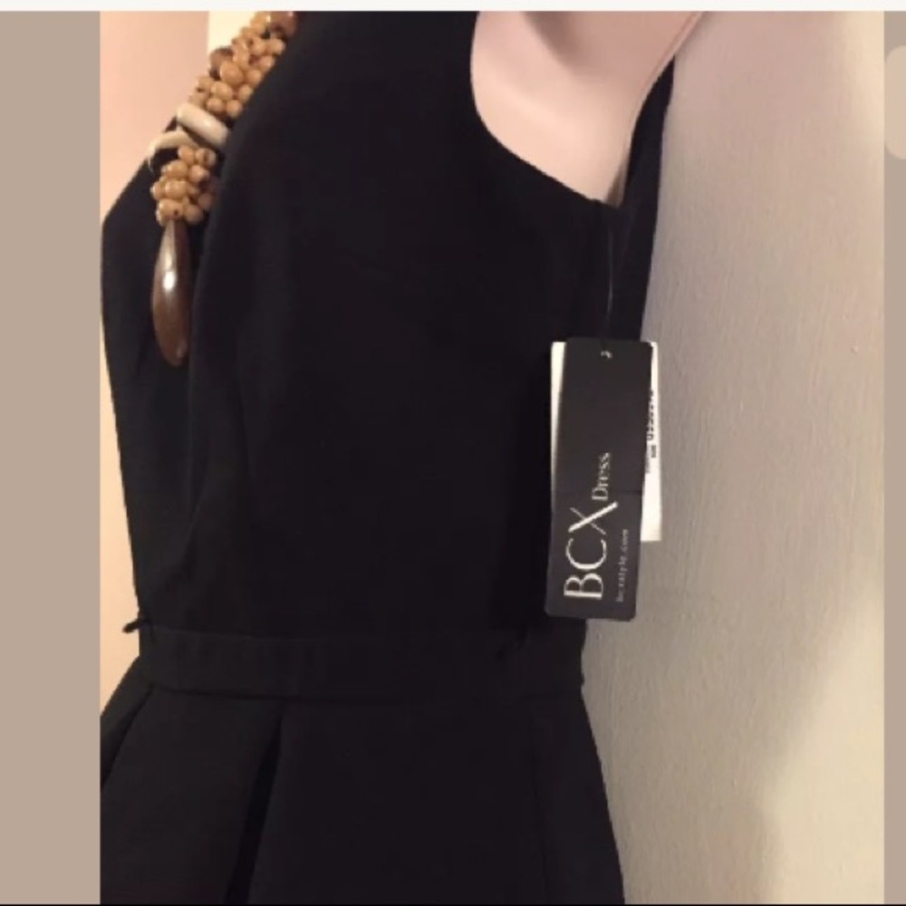 BCX Black peplum timeless dress size 7 - Picture 5 of 7