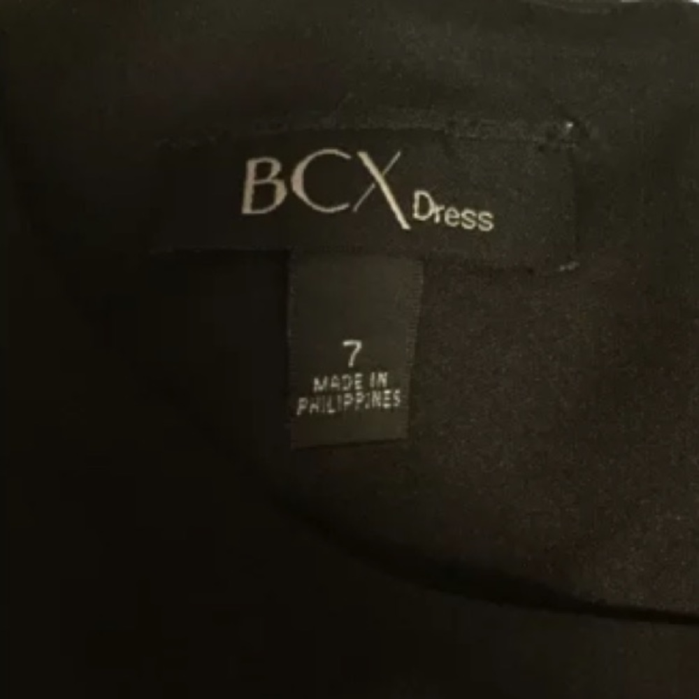 BCX Black peplum timeless dress size 7 - Picture 7 of 7