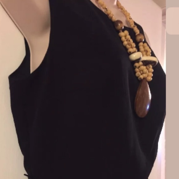 BCX Black peplum timeless dress size 7 - Picture 4 of 7