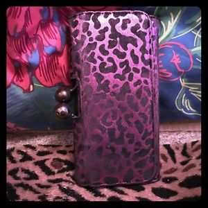 Cheetah printed wallet