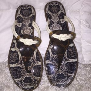 Sperry Nautical Flip Flops