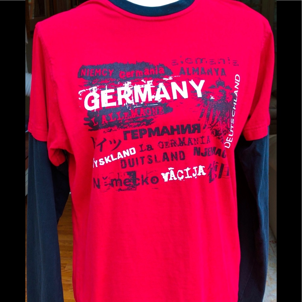 Red and black long-sleeve Germany shirt