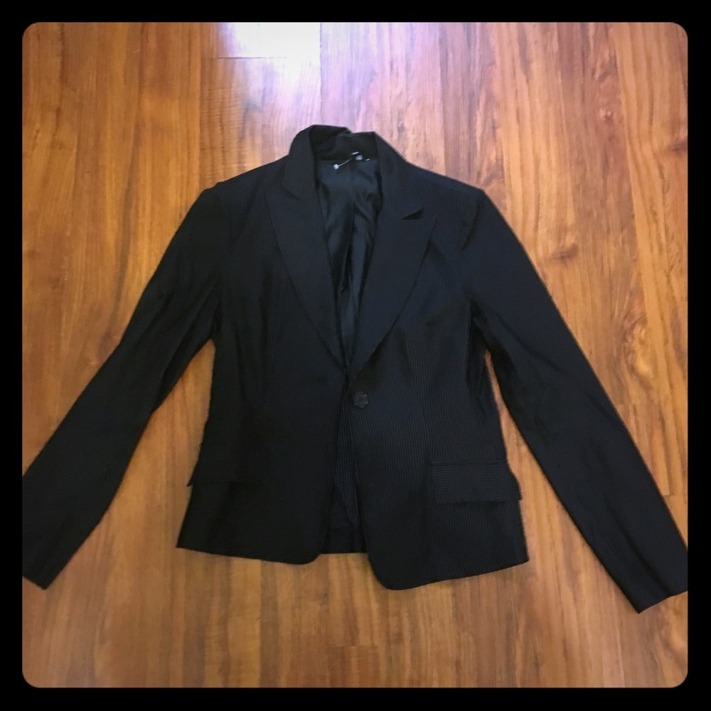 Pin-stripe Black business blazer