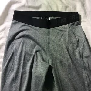 Grey Nike Pro leggings