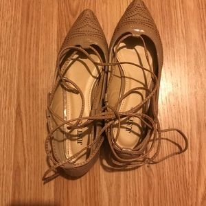 Justfab Lace Up Flats