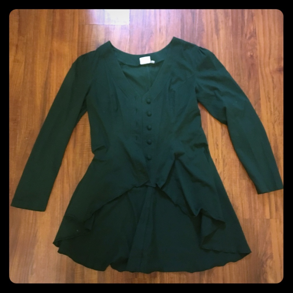 Shamrock Green bustled jacket