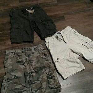3 New pairs of cargo shorts